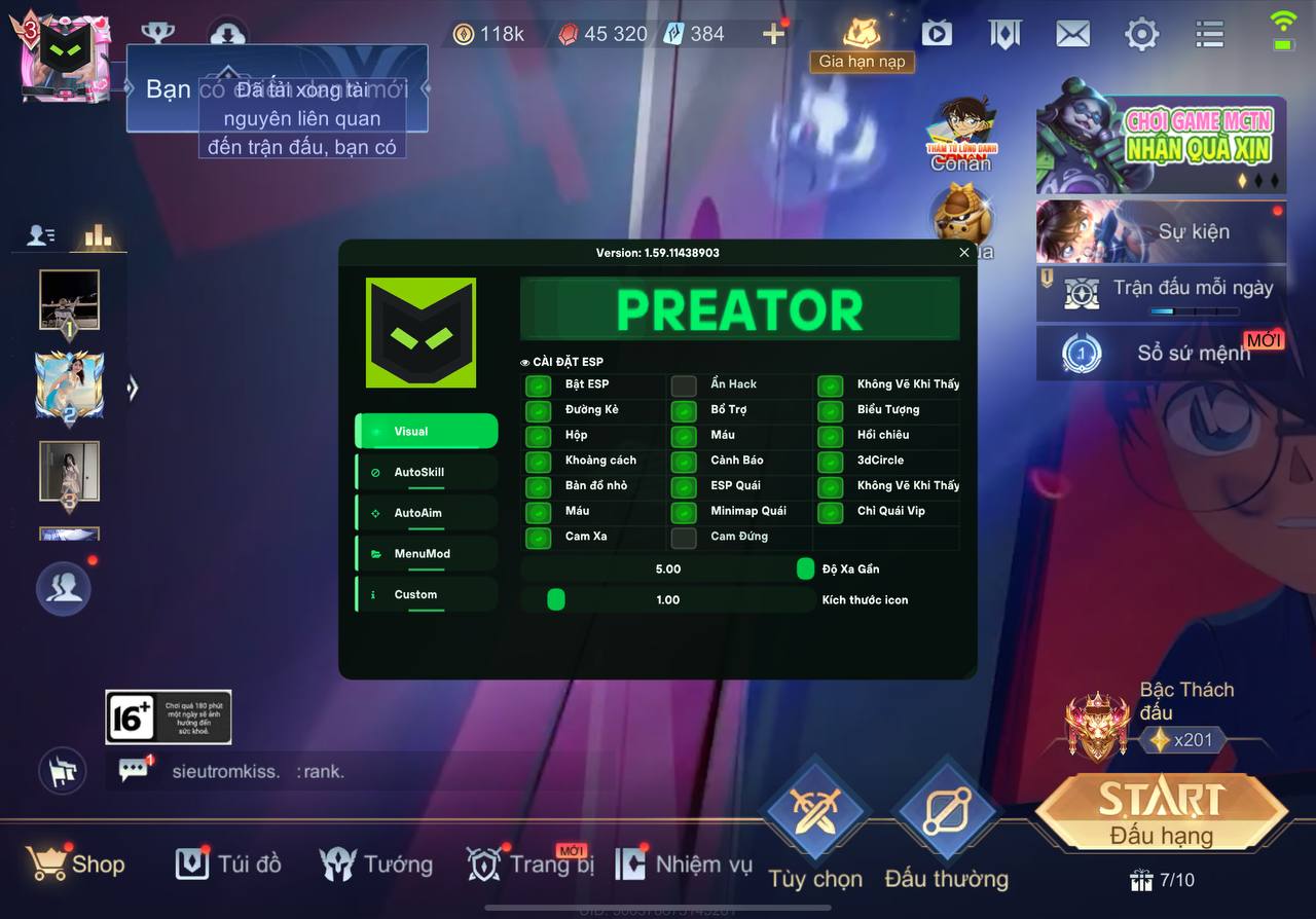 [IOS] Preator AoV Sinh Viên ( Hỗ trợ JB và No JB )