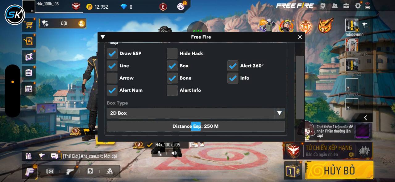 Free Fire SK Team ( Chỉ hỗ trợ cài qua TrollFools )